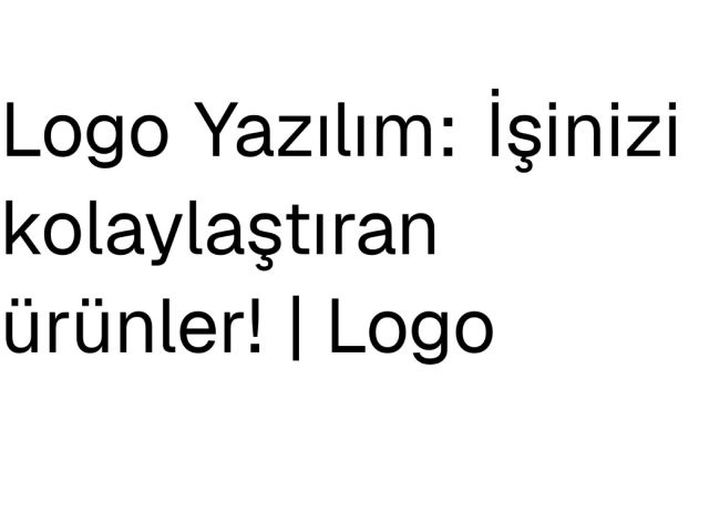 Logo Yazılım